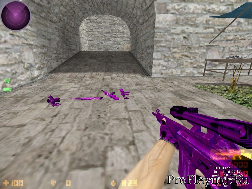 Пак оружий Pink weapons для CS 1.6