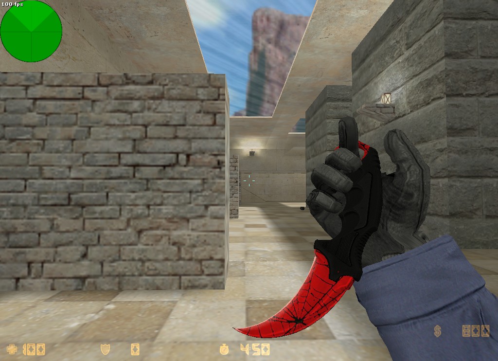 Модель ножа Karambit Spider для CS 1.6