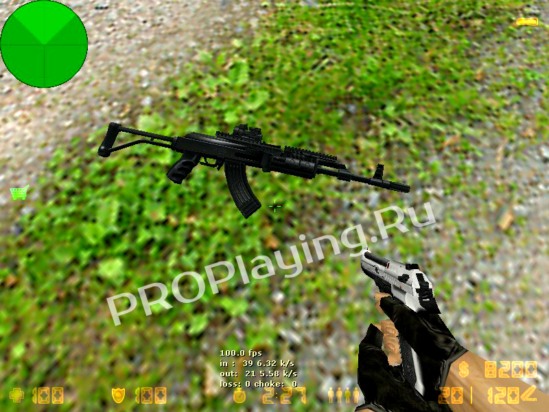 Модель «AK Sopmod»  вместо Galil для CS 1.6