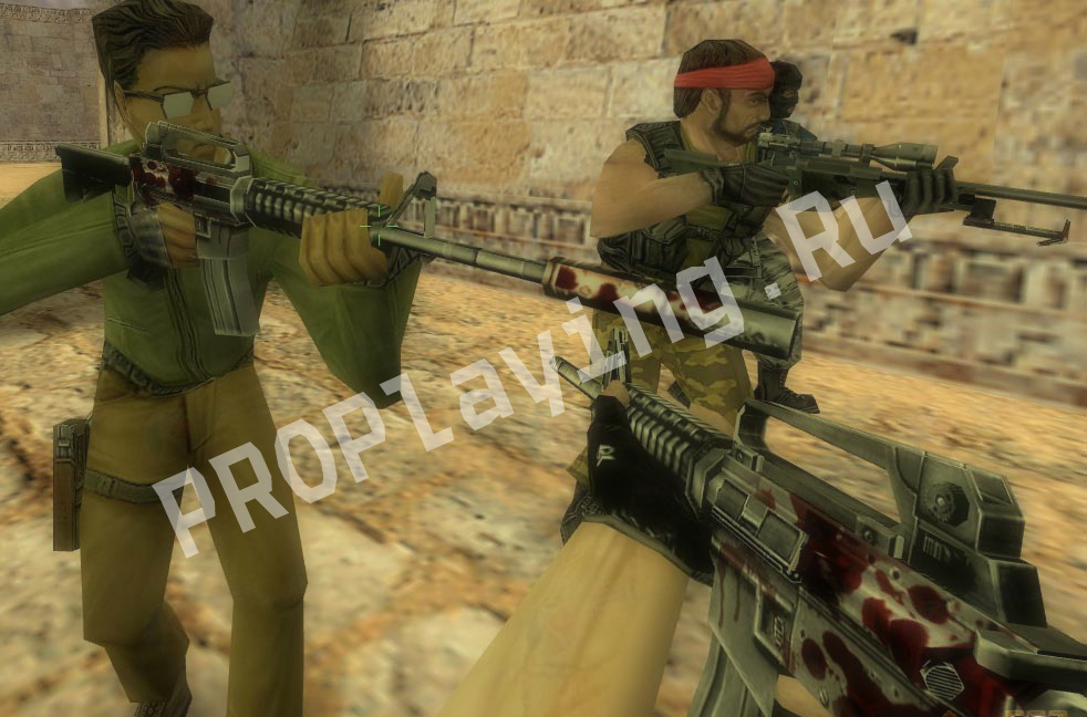 Модель M4A1 "Drops Blood" для CS 1.6
