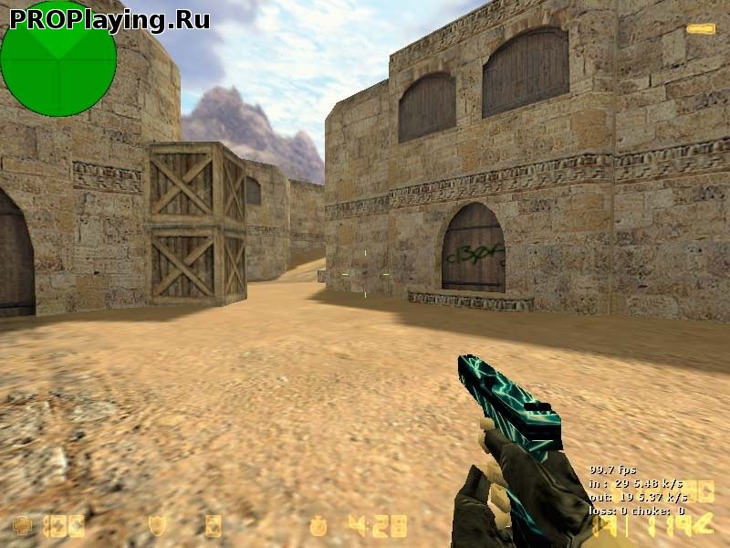 Модель «Light blue black glock» для CS 1.6