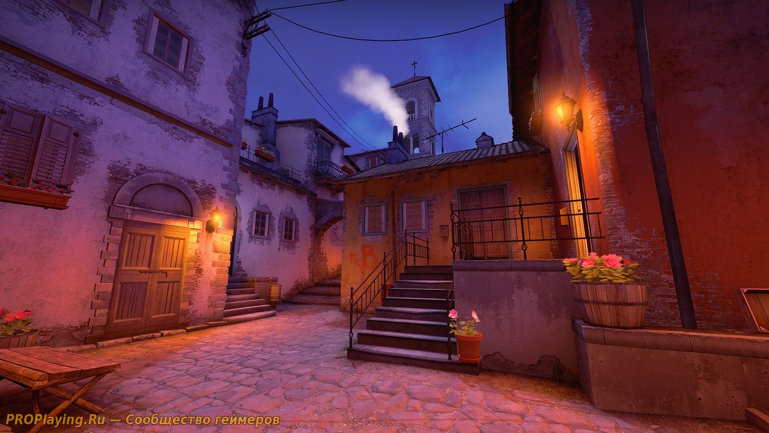 Карта inferno НОЧЬЮ для CS:GO